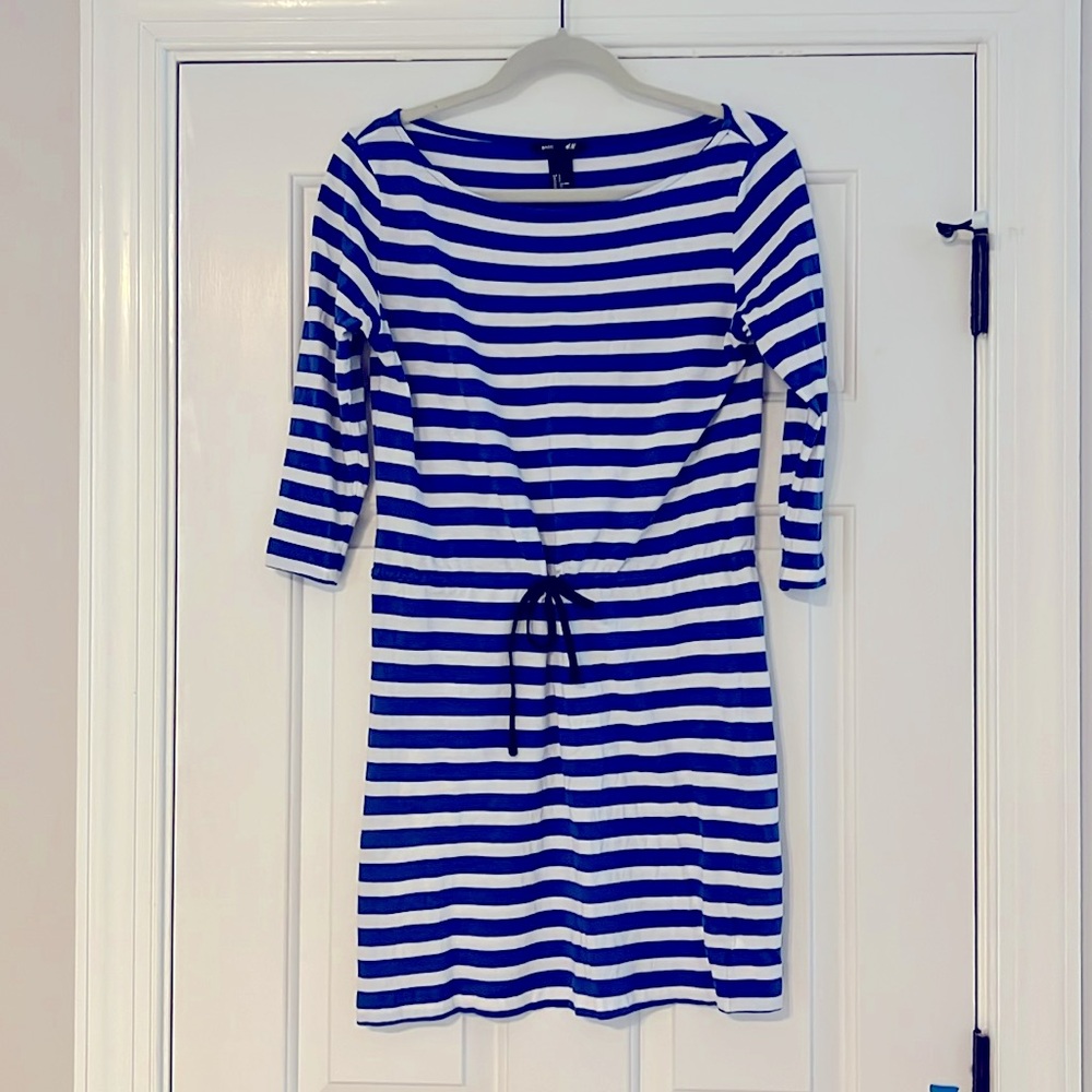H&M Blue & White Dress